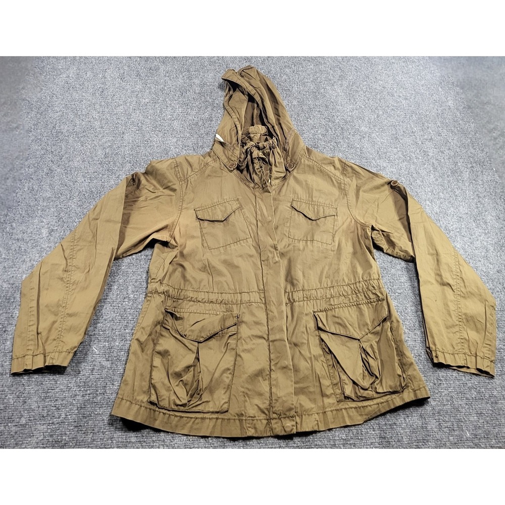 Armani Exchange AX Women's Small Brown Hooded Windbreaker Jacket  Lightweight